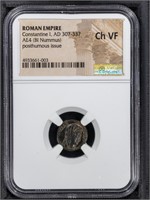 307-337 Constantine 1 AE4 BiNummus   Roman Empire