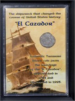 1778-83 1 Reale El Cazador Shipwreck Genuine
