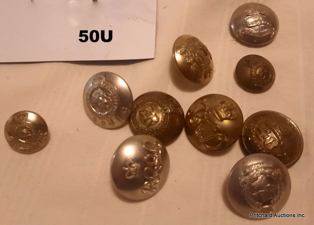 Assortment Of Canadian Military Army Buttons