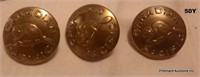 3 Canadain Pacific Railway Buttons