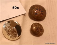 3 Canadian Military Legion Buttons