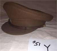 Military Officer's Hat, Super Fine, VRI Buttons