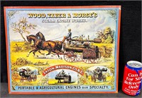 Wood, Taber, Morse's Steam Engine Works Sign SSET