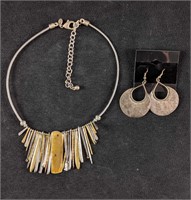 Chico's Necklace With Earrings