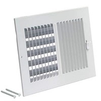 EZ-FLO 10 x 4 Inch (Duct Opening) White Air Vent