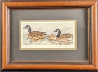Framed Signed & Numbered Grace Feyock Duck Family