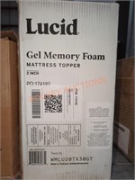 Lucid Twin XL Gel Memory Foam Mattress Topper