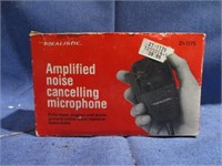 amplified noise canceling microphone.