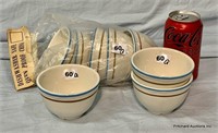 Vintage Set Of 8 Homer Laughlin Dessert Bowls