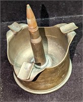 WWII Trench Art Military Shell Casing Ashtray
