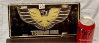 Cool Metal Trans AM License Plate Sign