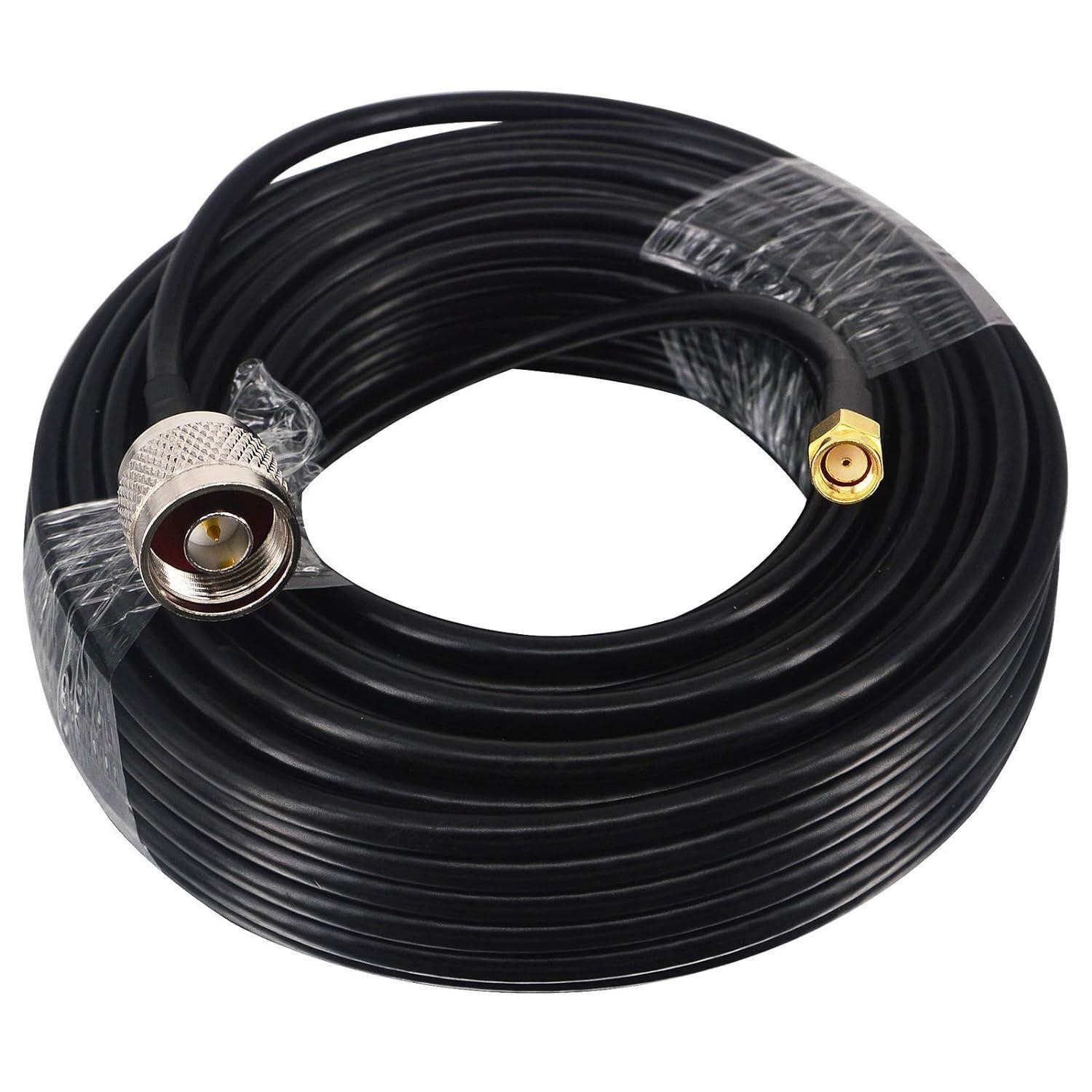 N Male to RP-SMA Male Coaxial Extension Cable