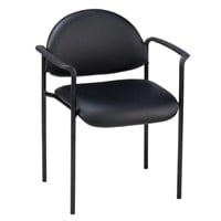 Lorell Reception Guest Chair, 23-3/4 by 23-1/2 by