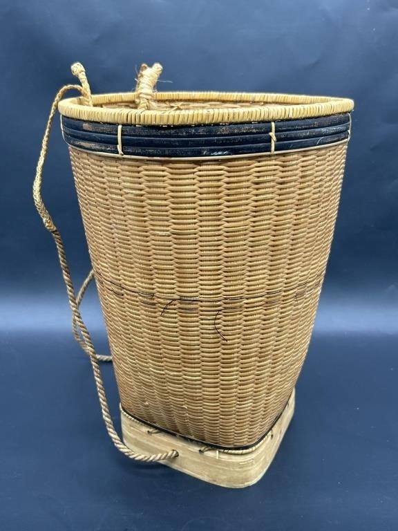 Vintage SE Asian Backpack Carrying Rice Basket