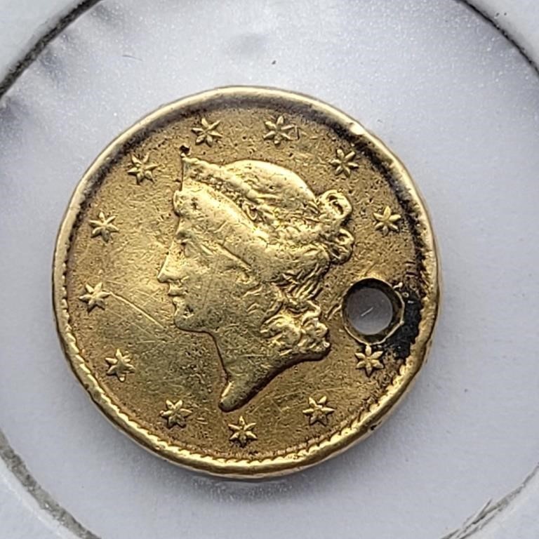 1853 GOLD PRINCESS DOLLAR