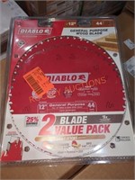 Diablo 12 44T 2pk Miter Saw Blades