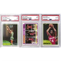 (3) Psa Graded 1981 Topps Basketball Hof Cards