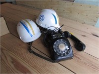old phone & phone hardhats