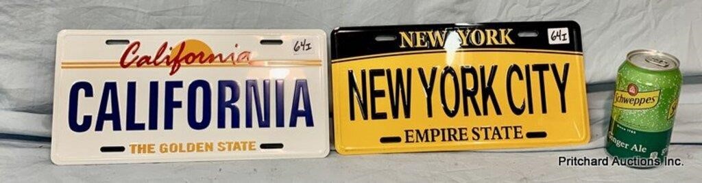 Collector's License Plates Signs