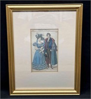 Framed Print Costumes Parisions 1826 (50)