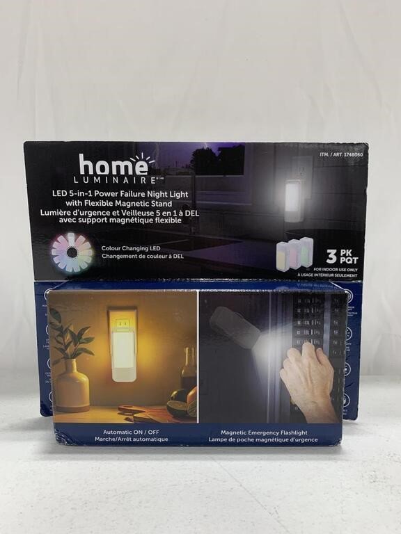 HOME LUMINAIRE LED 5-IN-1 NIGHT LIGHT (SET OF 3)