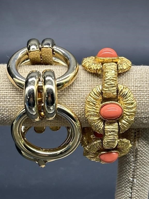 (2) Designer Jewelry Bracelets, as pictured