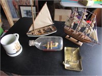 all ship items incl:brass