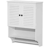 23 x 9 x 30 in. H Bathroom Storage Wall Cabinet wh