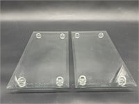(2) Glass Display Platforms