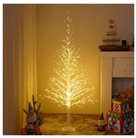 Alpha Decor 5ft Lighted Birch Tree with 814LED