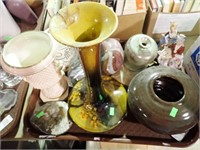 POTTERY VASES, FOSSIL, MORE