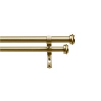 Exclusive Home Topper Double Curtain Rod and