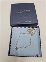 Sterling Silver Monooc Nicklace 18" in Box