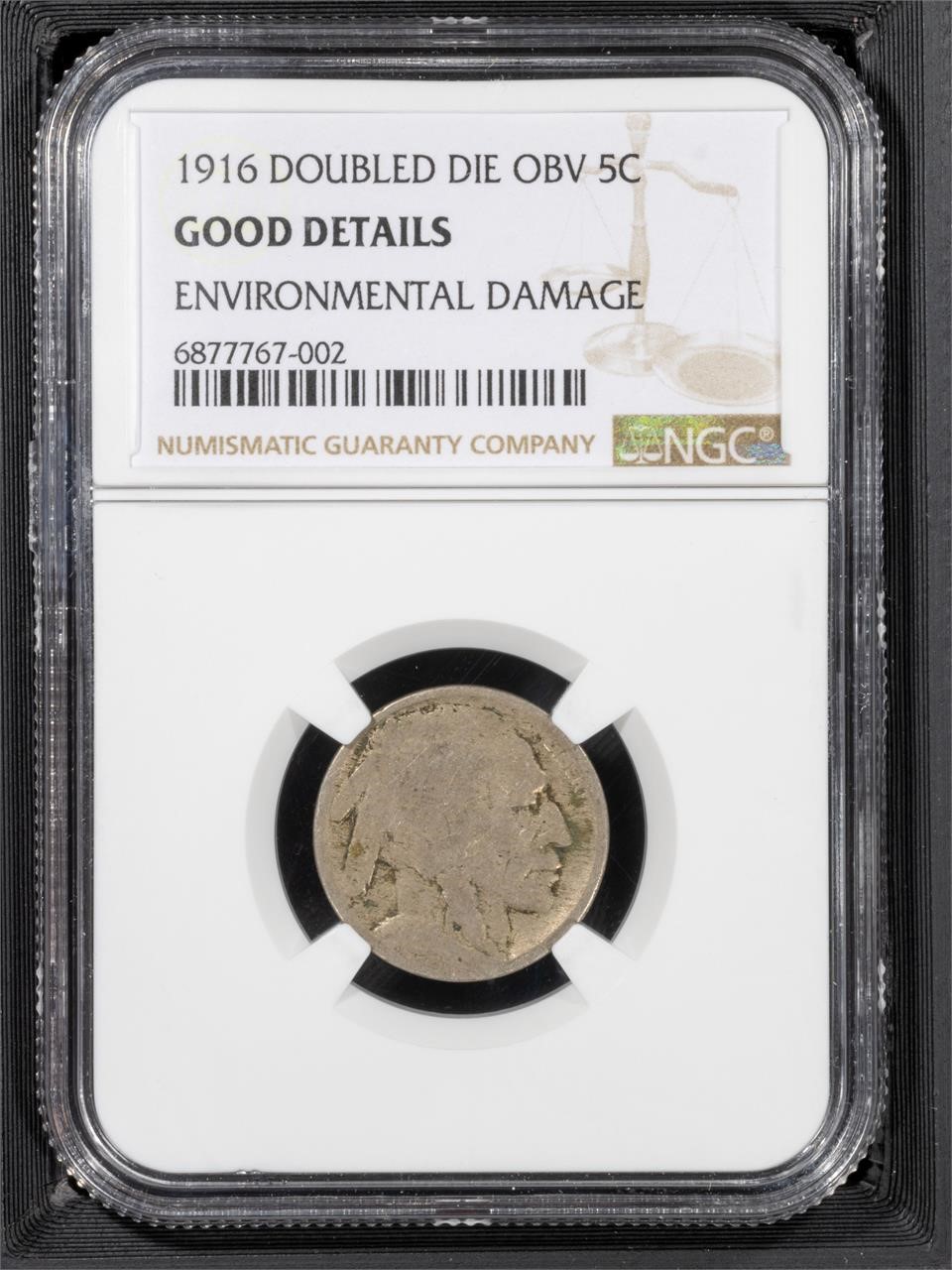 1916/16 5C NGC G Buffalo Nickel