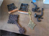 iron,wood & brass items