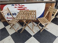 Outdoor Folding Table and chairs
