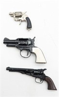 Lot of 3 Replica Miniature Key Chain Toy Guns