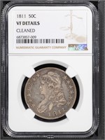 1811 50C Capped Bust Half NGC VF