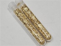 (2) Mil Gold Flakes UNTESTED