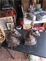 vintage horse table lamps