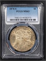 1878-S $1 Morgan Dollar PCGS MS63
