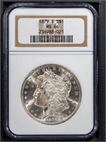 1879-S $1 Morgan Dollar NGC MS64