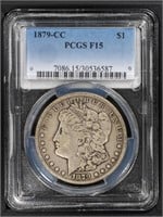 1879-CC $1 Morgan Dollar PCGS F15