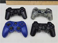 4 PS3 Wireless Dual Shock Controllers