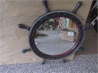 ship wheel mirror