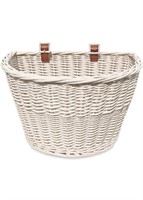 $30 white bicycle handlebar basket