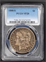 1888-S $1 Morgan Dollar PCGS VF20