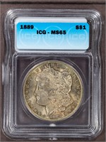 1889 $1 ICG MS65 Morgan Dollar