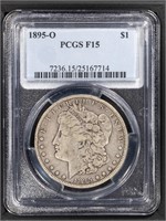 1895-O $1 Morgan Dollar PCGS F15