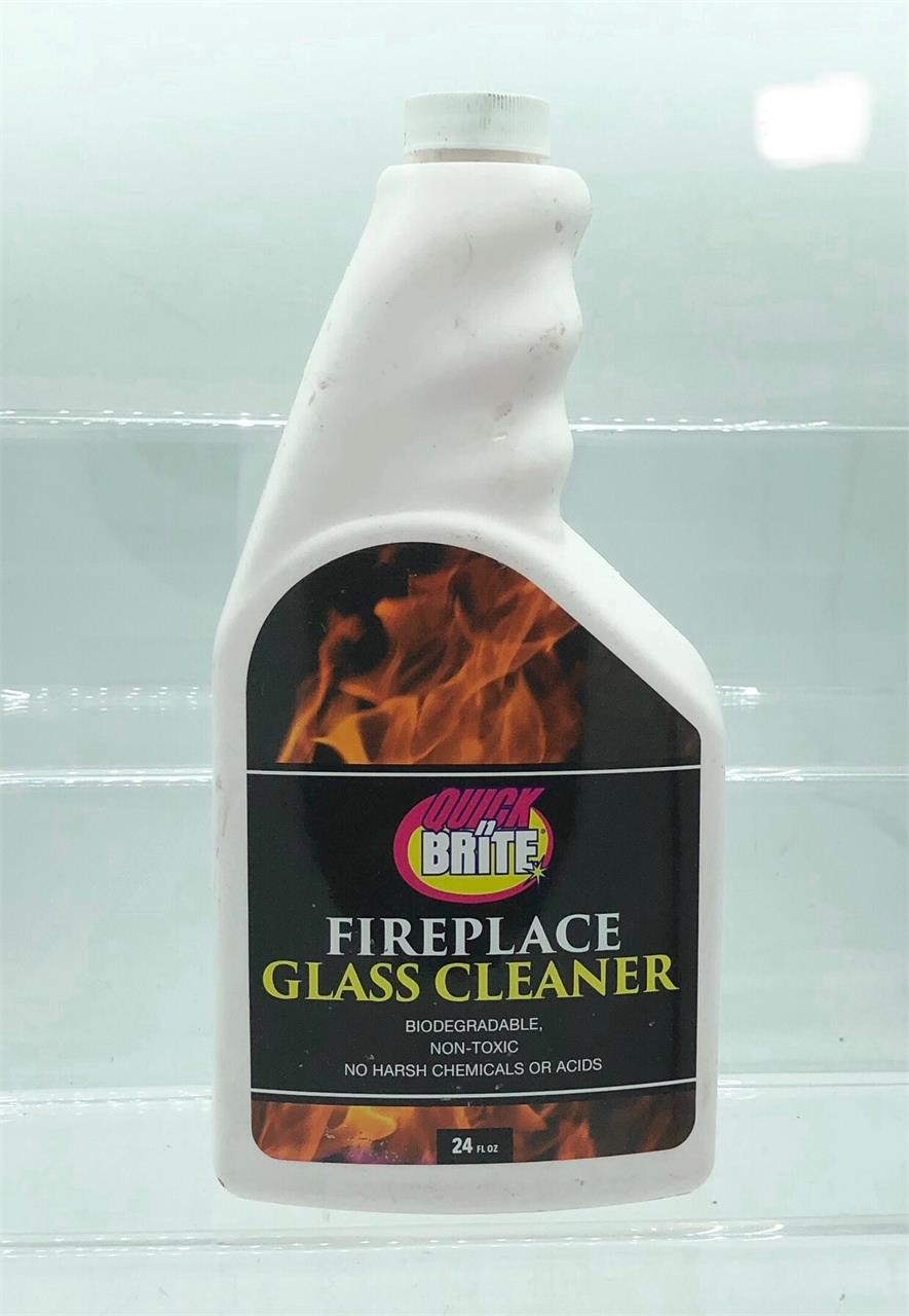 Quick N Brite Fireplace Glass Cleaner
